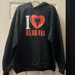 New Black Hooded sweatshirt